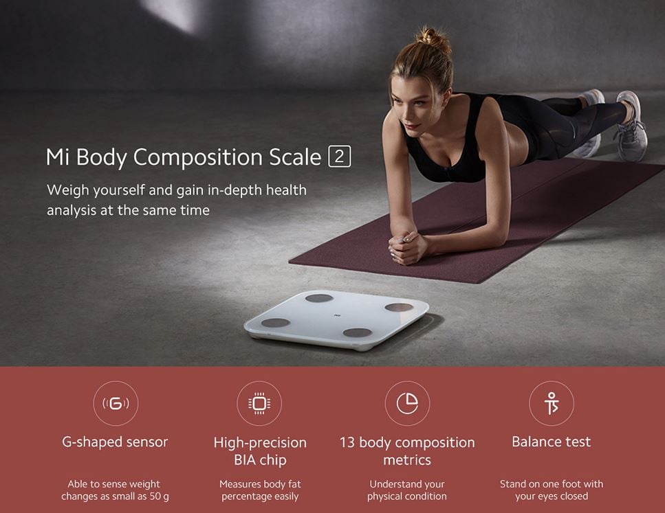 Balance connectée Xiaomi Mi Body Scale 2