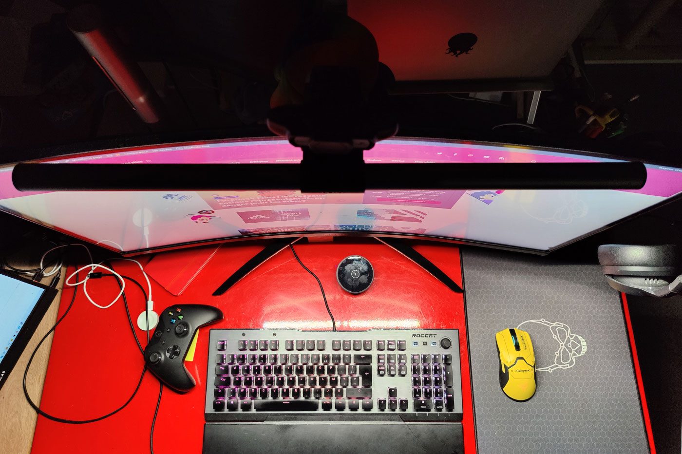 Test terrain de la lampe LED de bureau : BenQ ScreenBar Halo 