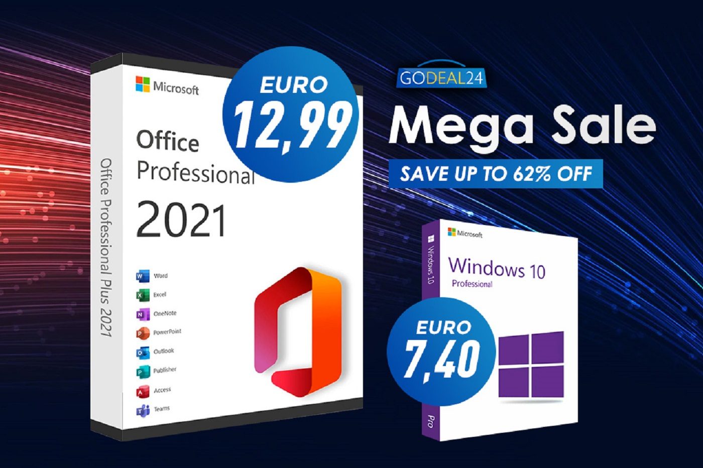 GoDeal24 : comment obtenir une clé de licence Microsoft Windows ou Office  pas chère (-62%) ?