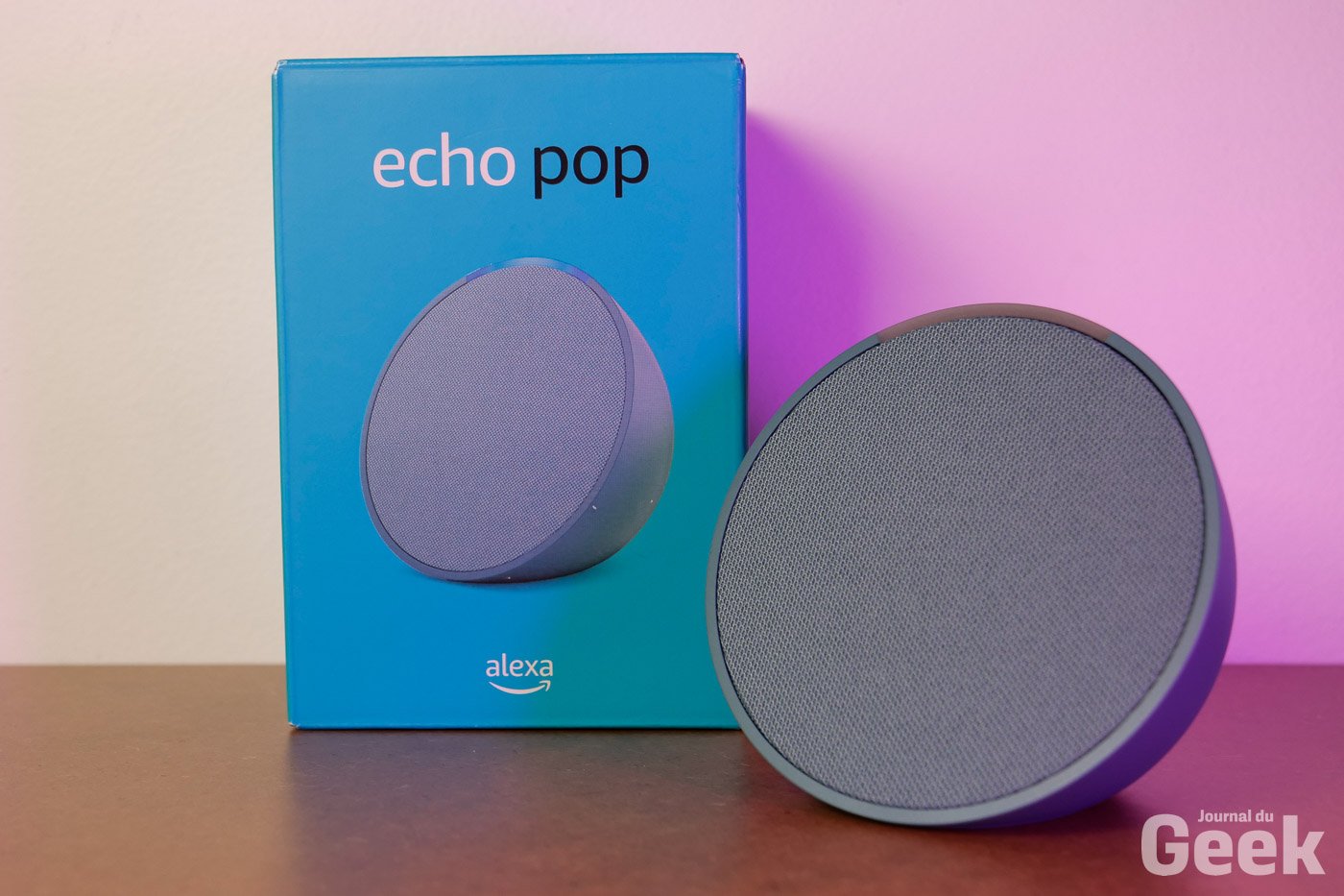 Echo Pop | Enceinte connectée Bluetooth et Wi-Fi compacte au son riche,  avec Alexa | Lavande