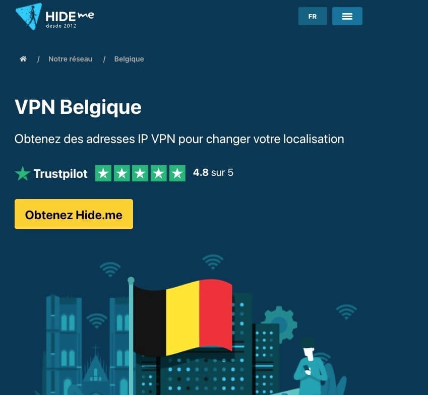 Hide.me Belgique