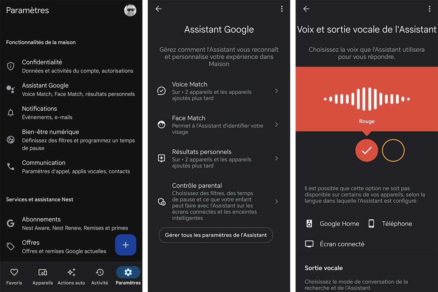 Google Home Voix App