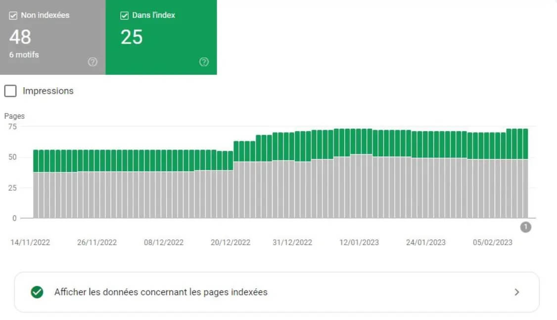 Google Search Console Indexation