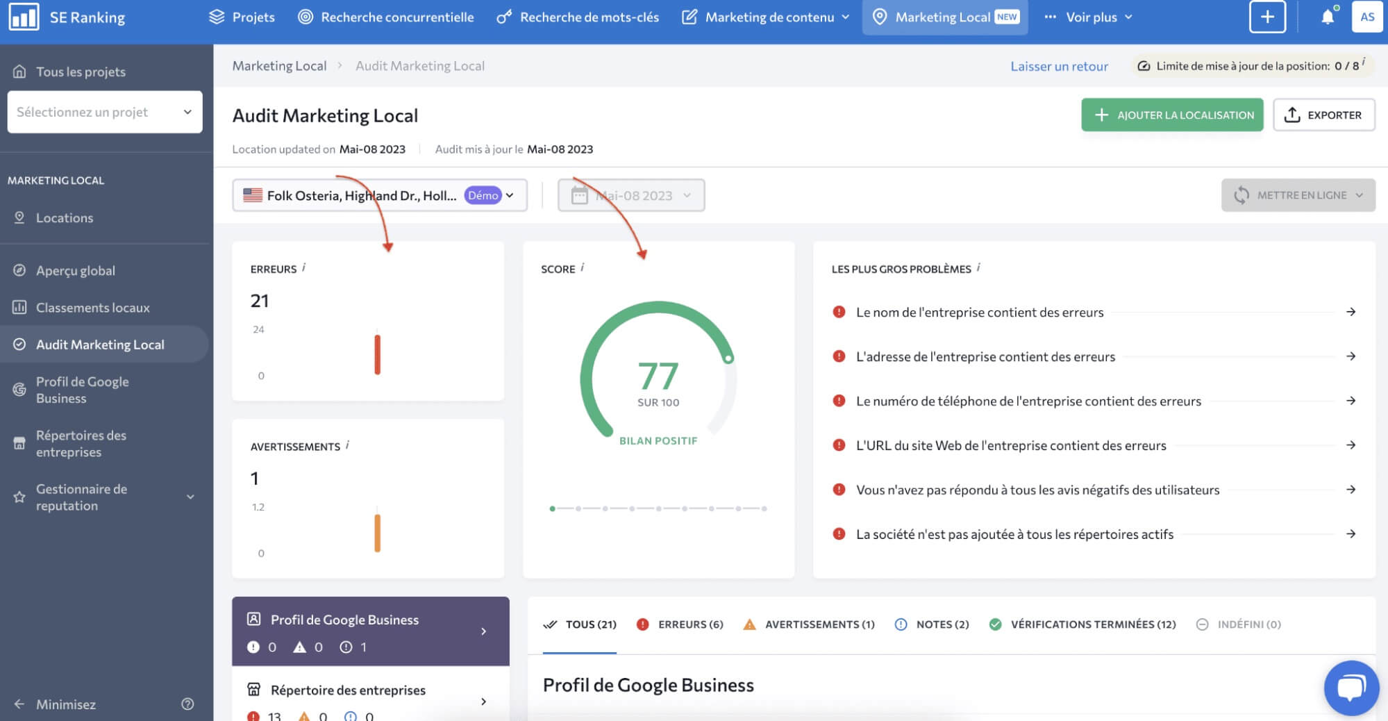 Se Ranking Local Marketing