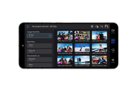 Blackmagic Camera For Android Media Sidebar Open