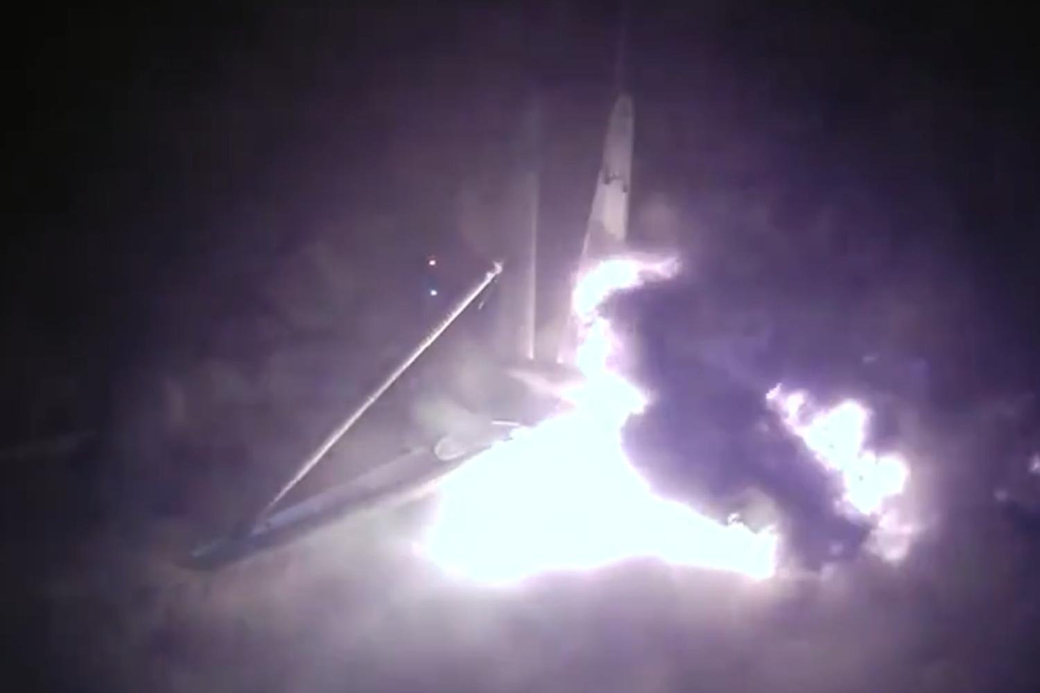 Spacex Falcon9 Accident Atterrissage