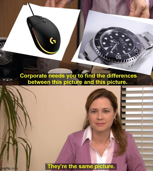 Same Picture Rolex Logitech