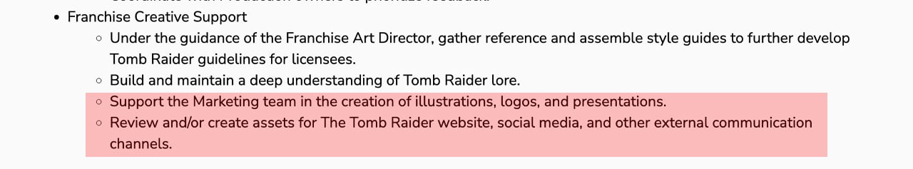 Offre Emploi Tomb Raider Copie