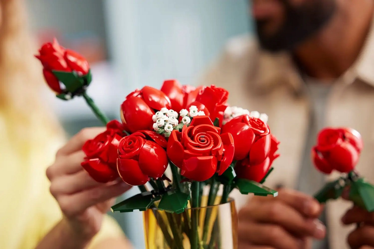 Le bouquet de roses Lego