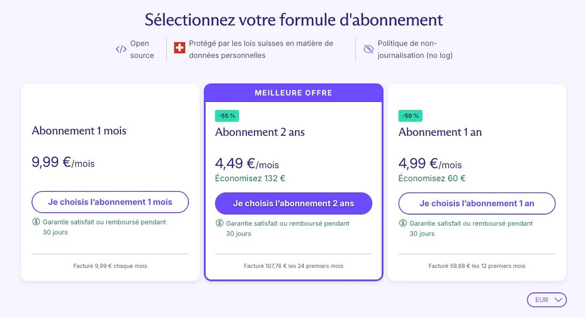 Tarifs Proton Vpn