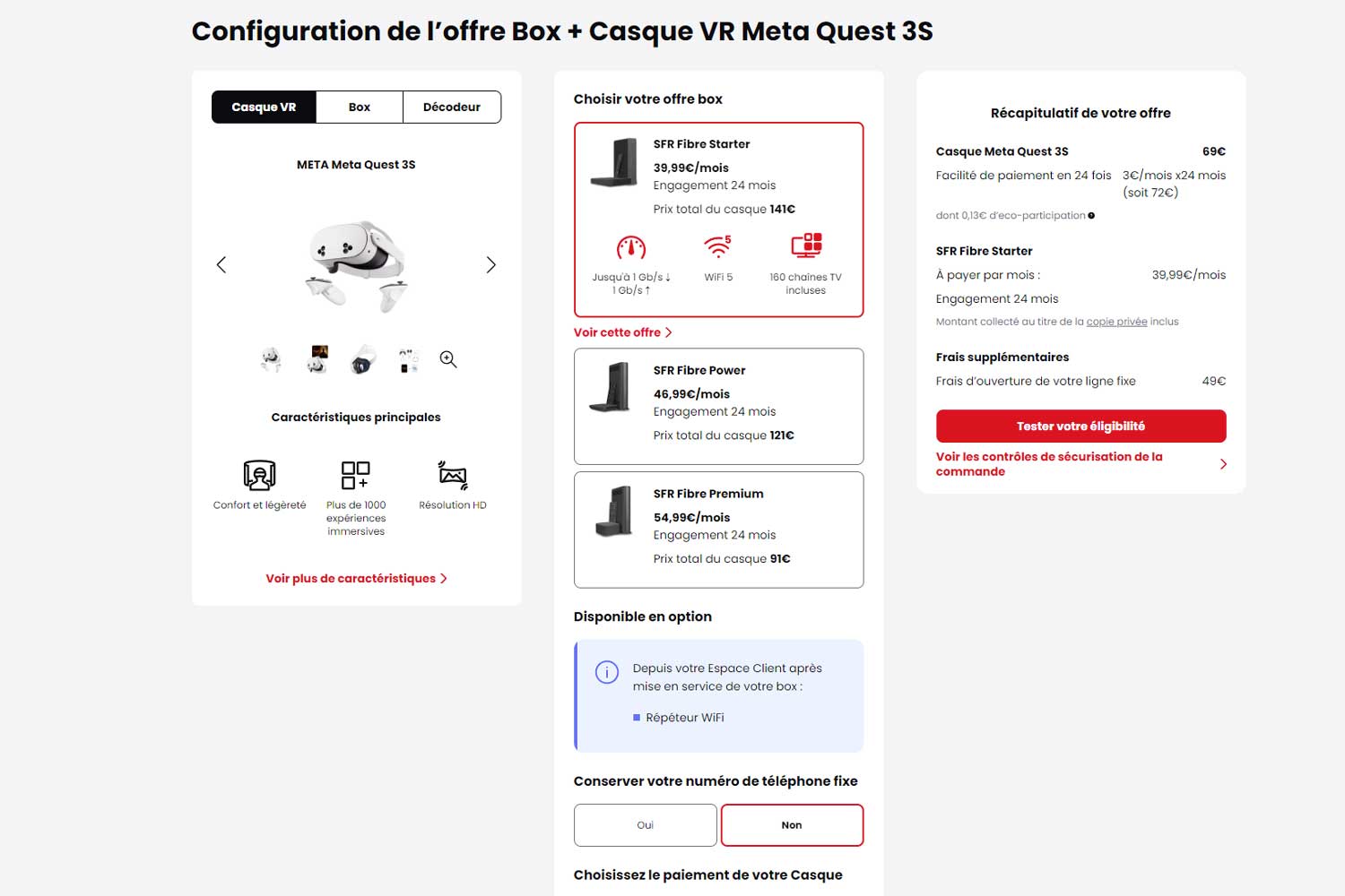 Sfr Box Casque Meta