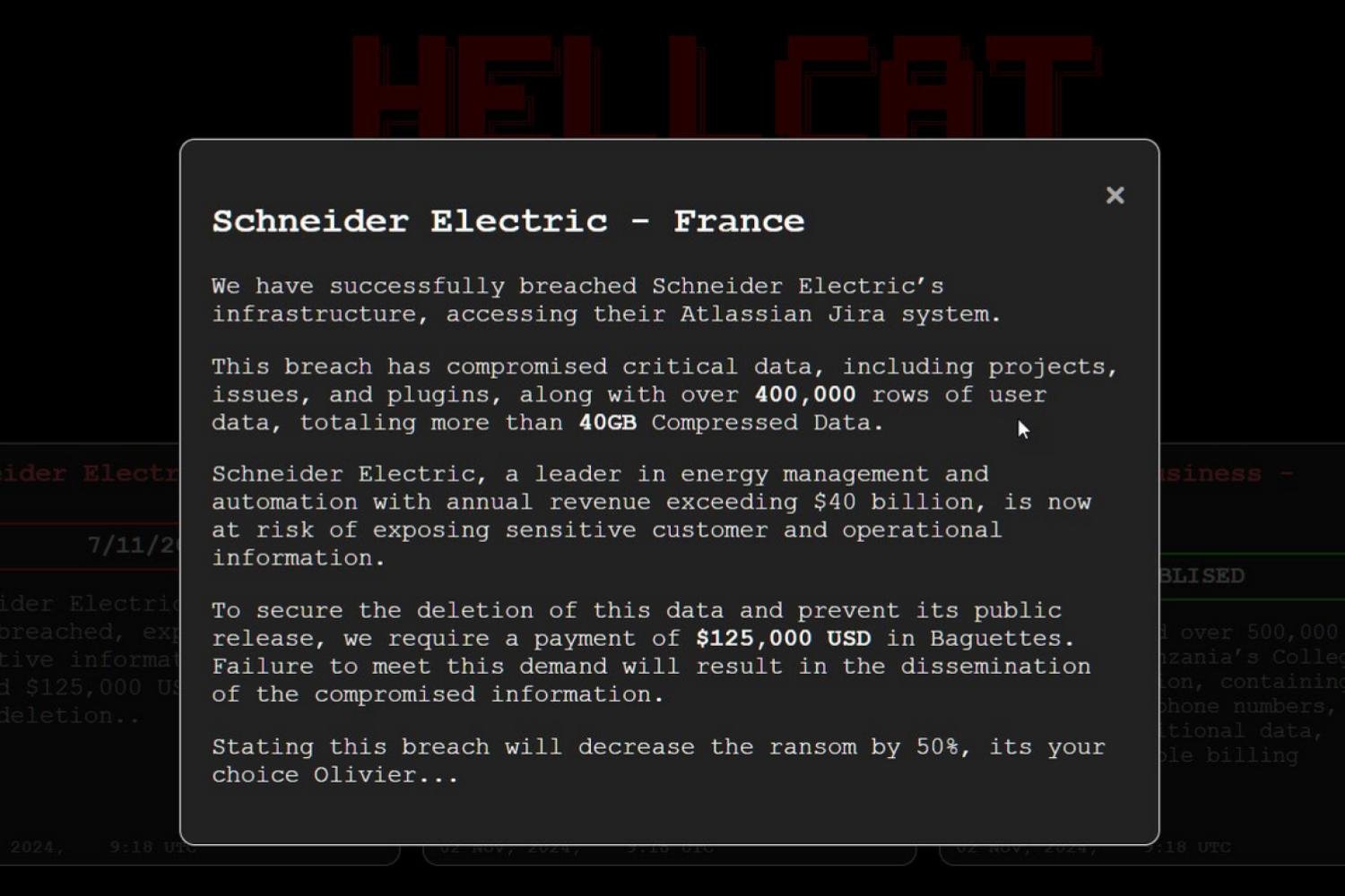 Hellcat Schneiderelec Bleepingcomputer