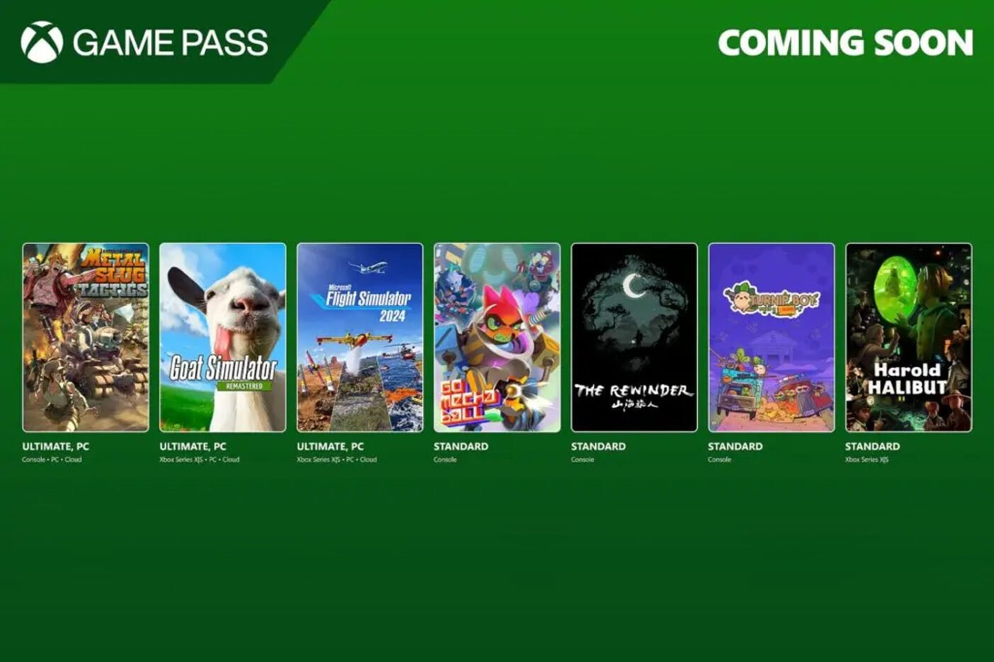 Jeux Xbox Game Pass Novembre 2024