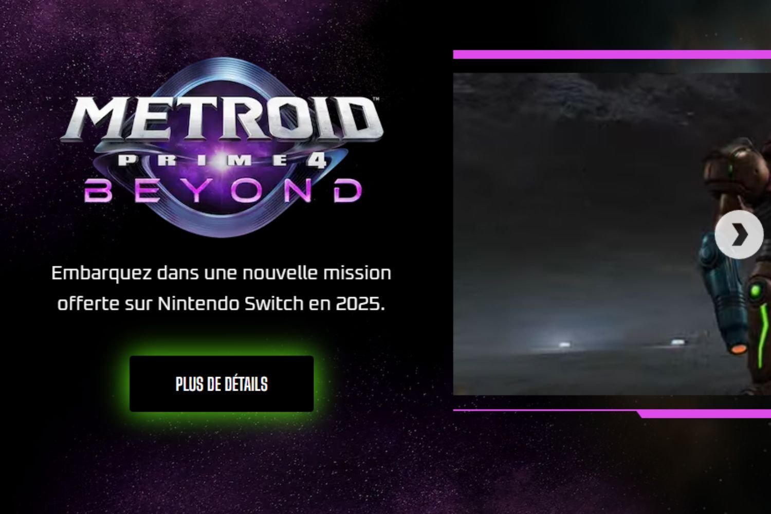 Metroid Prime 4 Sortie