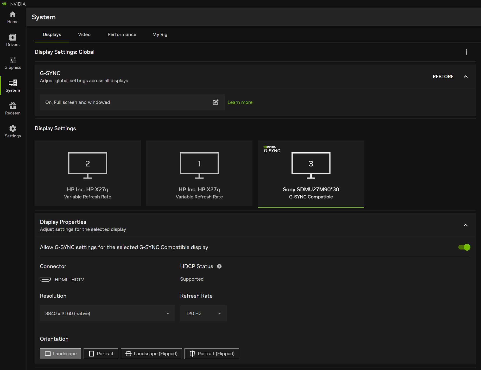 Nvidia App System Display Settings Crop