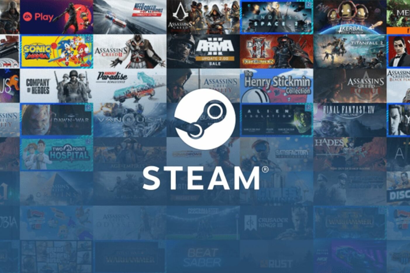 Steam Logo Jeux