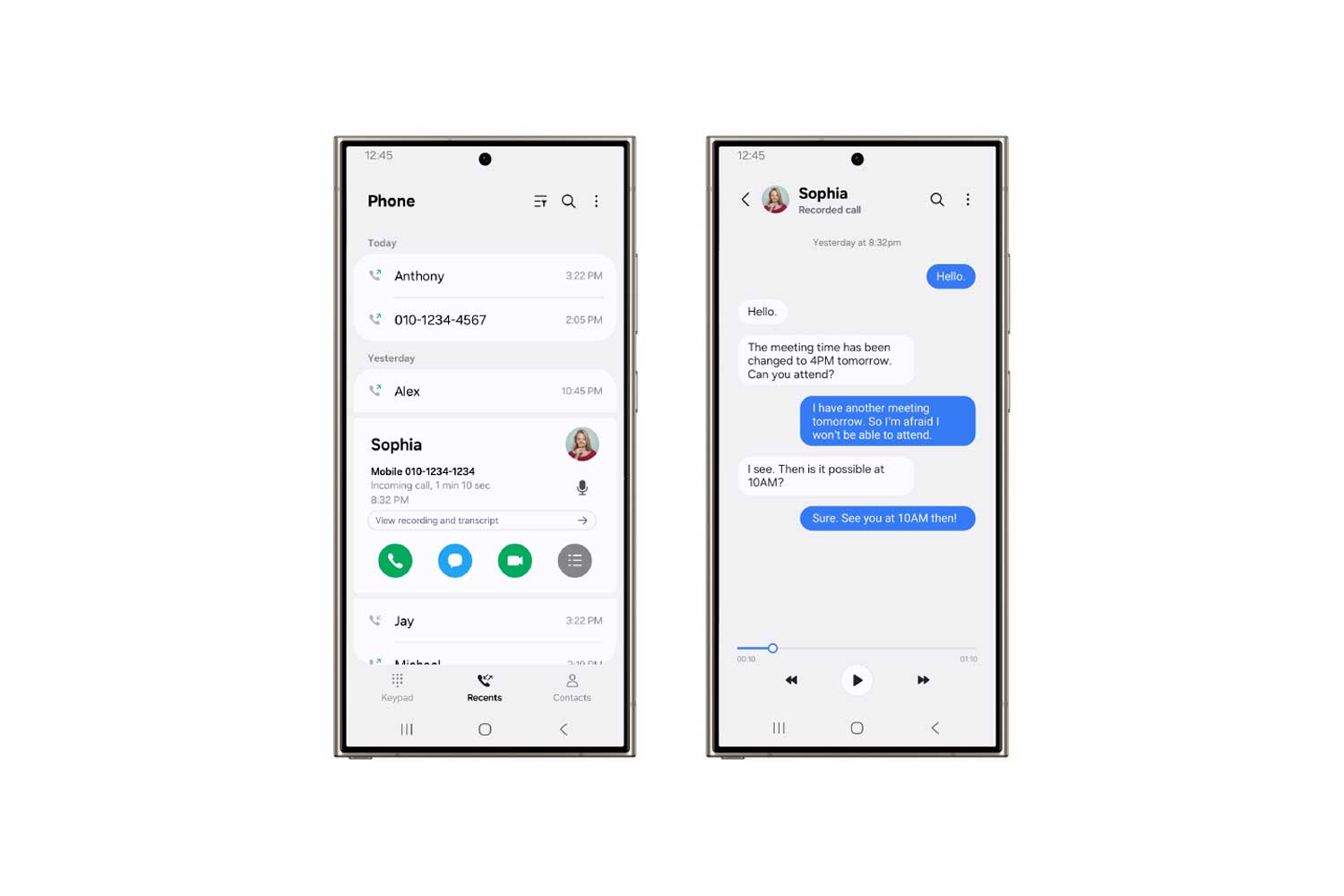 Samsung One Ui 7 Call Transcript