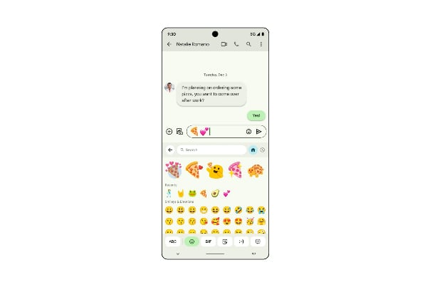 Emoji Android 24 décembre