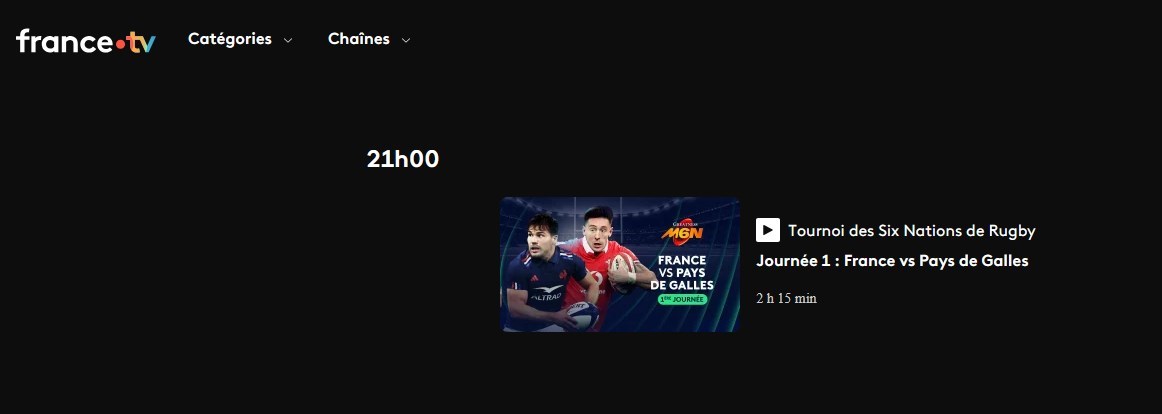 Programme France 2 France Pays De Galles 6 Nations