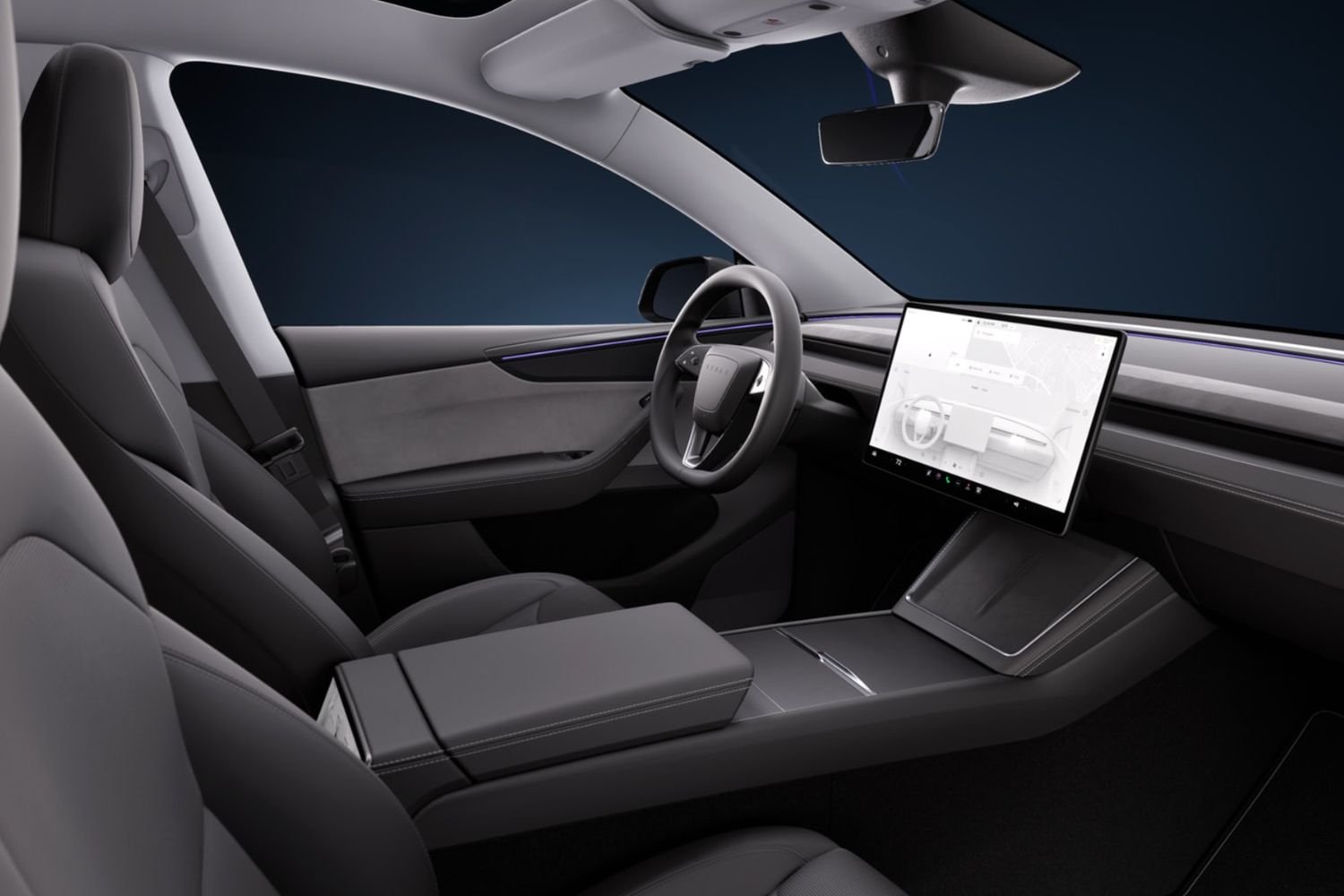 Intérieur Tesla Model Y 2025