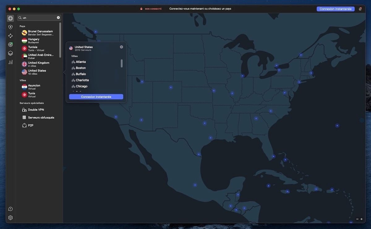 Serveurs Usa Nordvpn