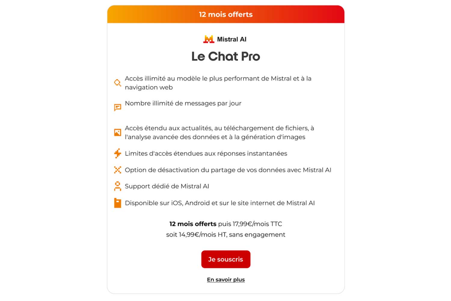 Chat Pro Free Offre