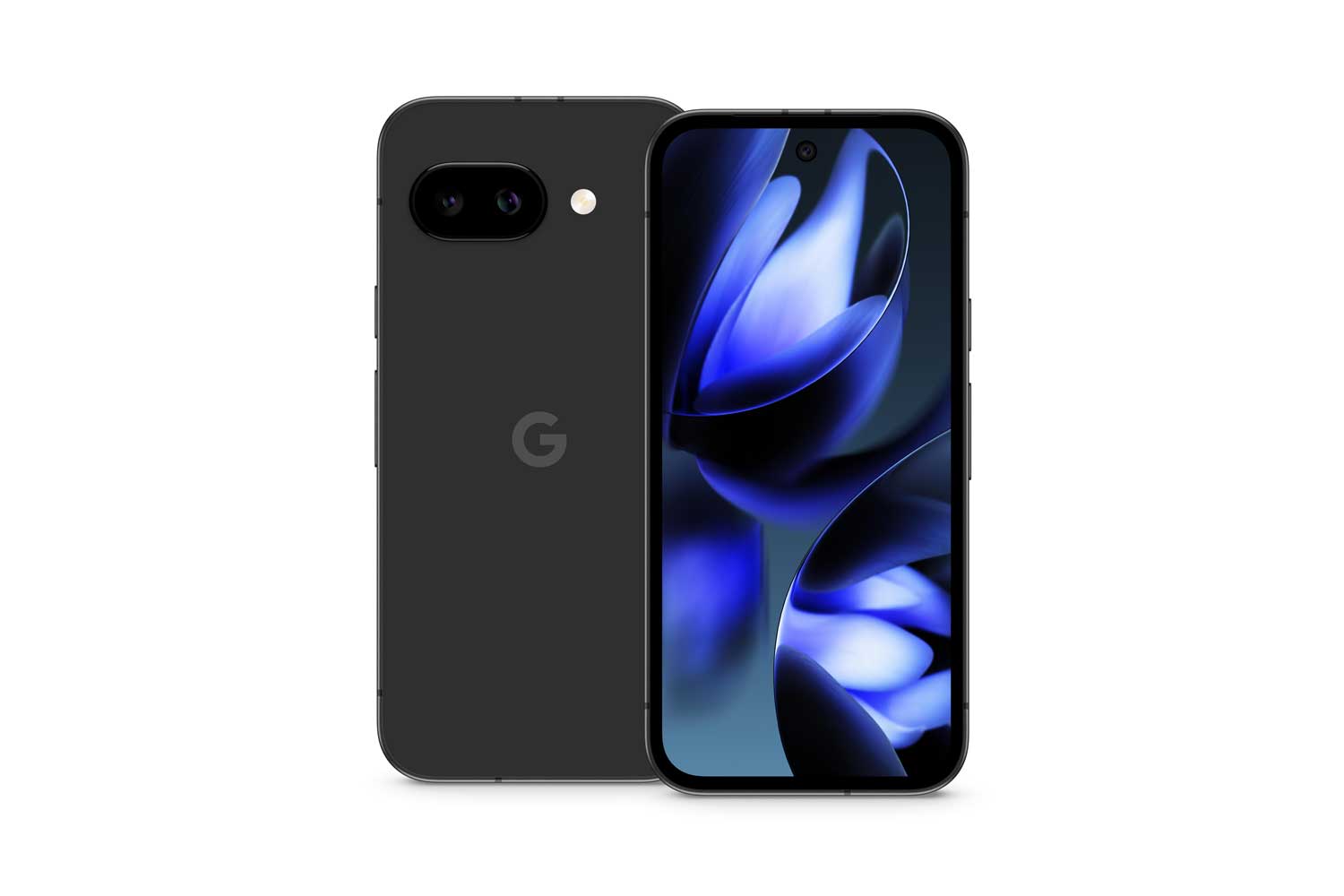 Google Pixel 9a Front Back Obsidian