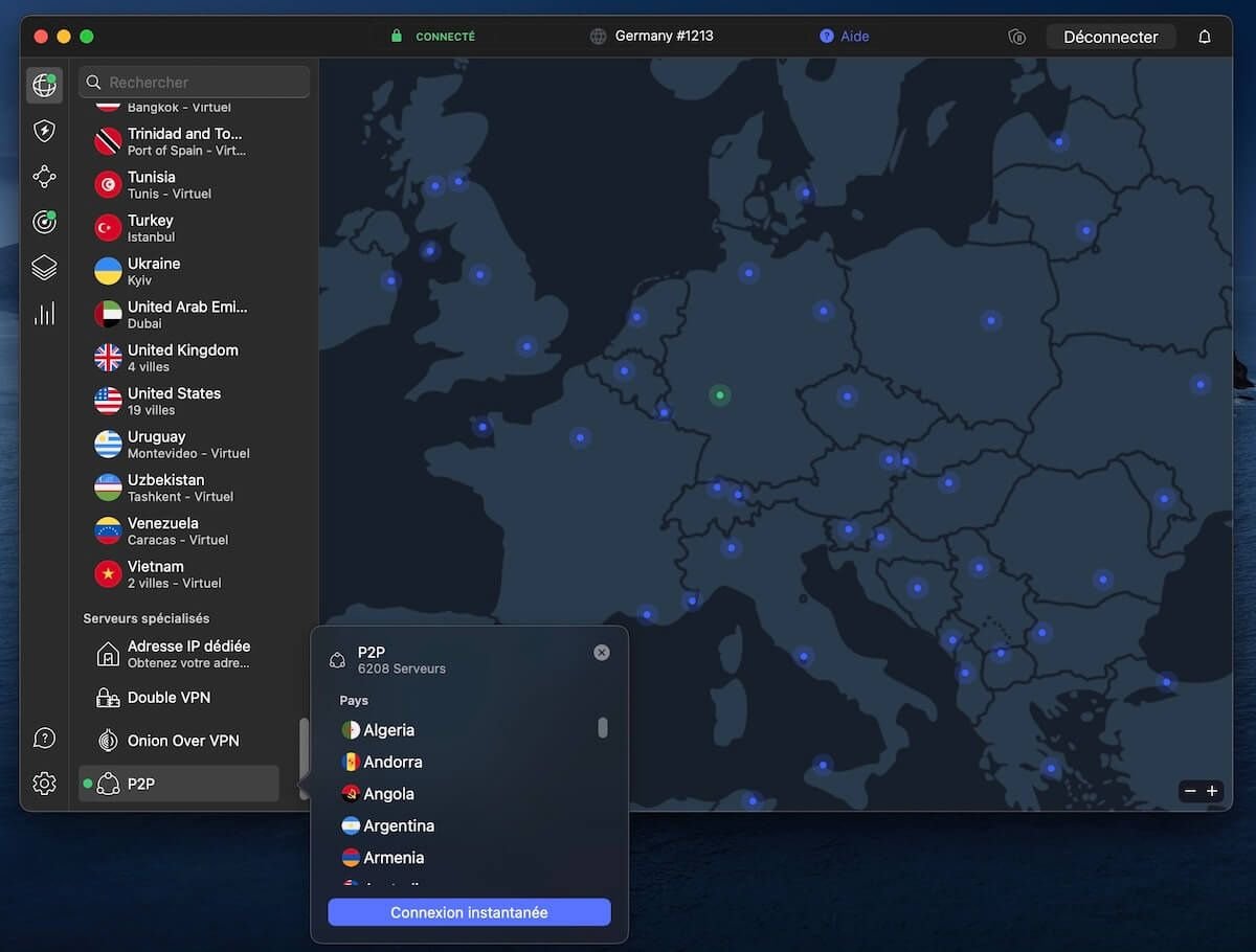 Serveurs P2p Nordvpn