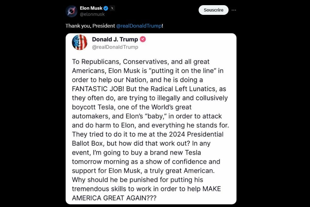 Elon Musk Donald Trump X