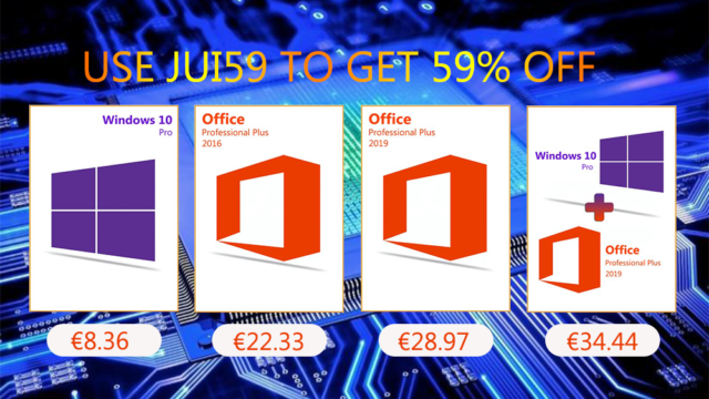 Soldes Ete Windows 10 Pro At 8 36 And Office 2016 2019 Pro