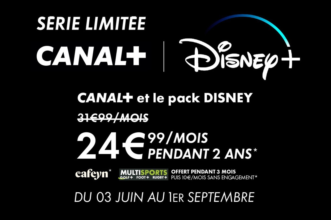 CANAL+ casse le prix de sa série limitée Disney+ (50€ offert, un mois  gratuit, 72€ de réduction)