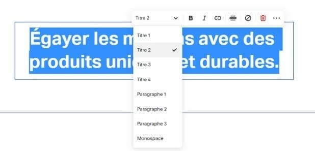 Balise titre avec Squarespace