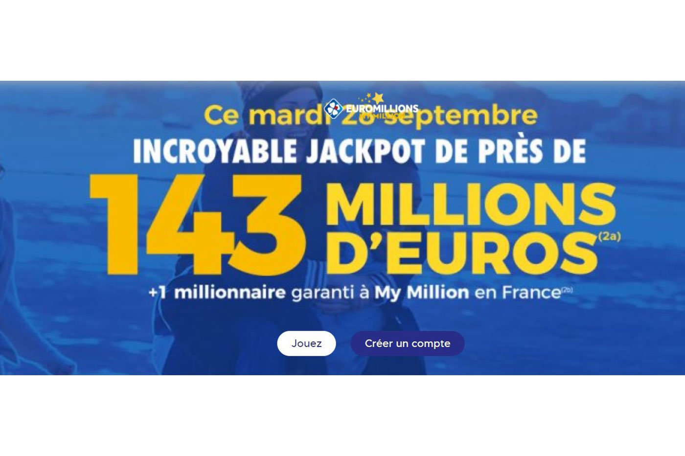 Try to win 143 million euros at EuroMillions tonight!