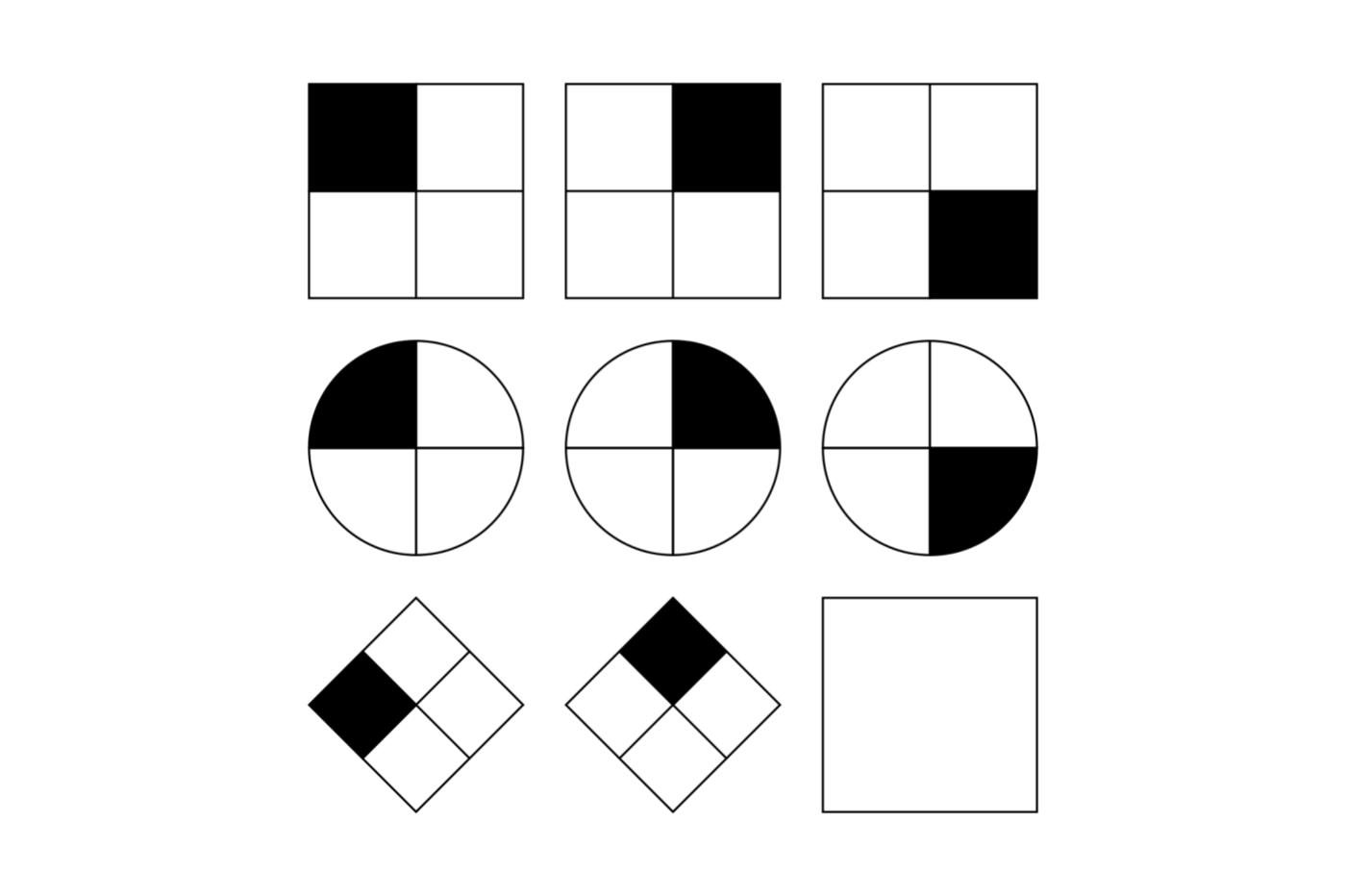 Un exemple de Matrice de Raven, un test de QI